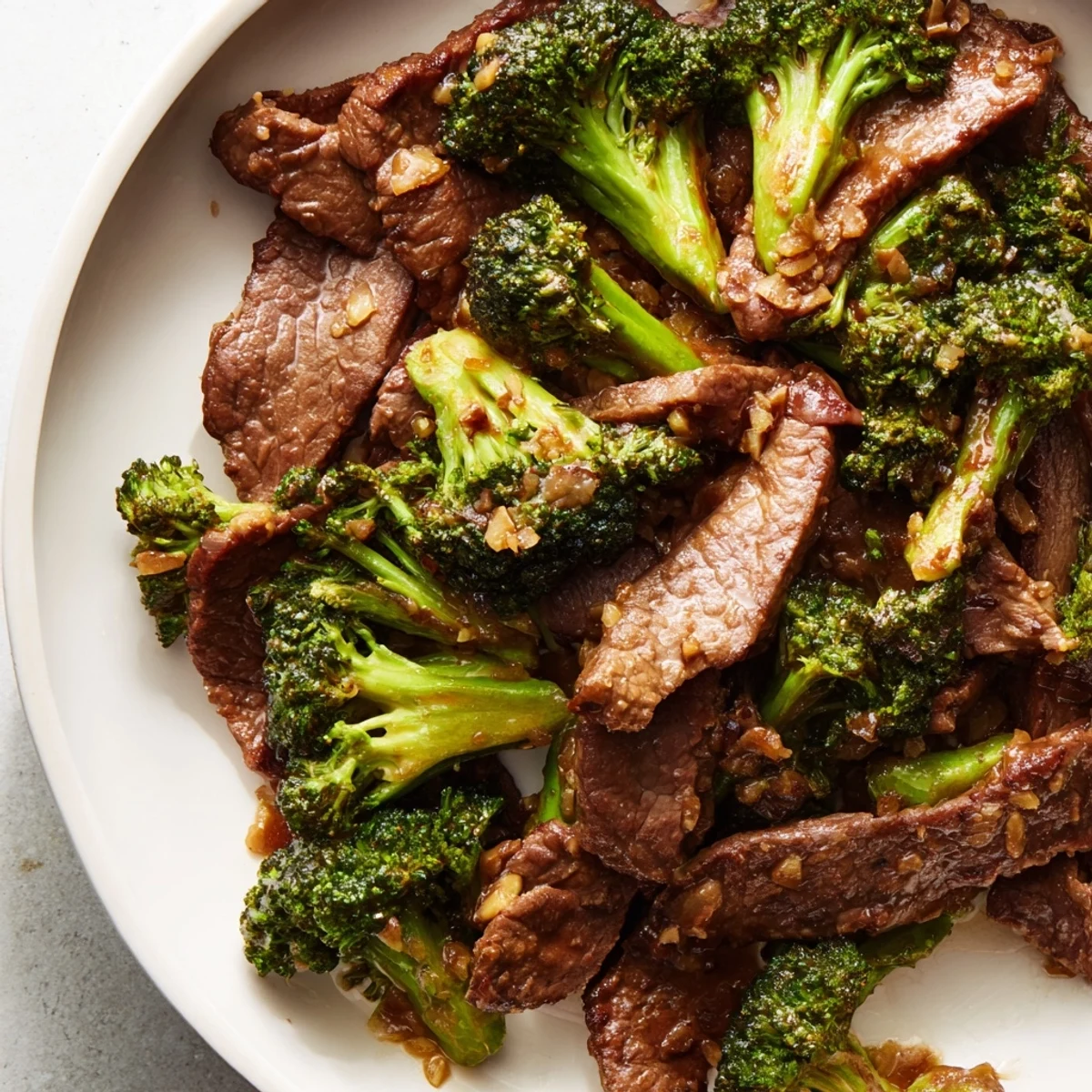 Juicy Easy Beef and Broccoli Stir-Fry served over fluffy rice, bursting with flavor.  