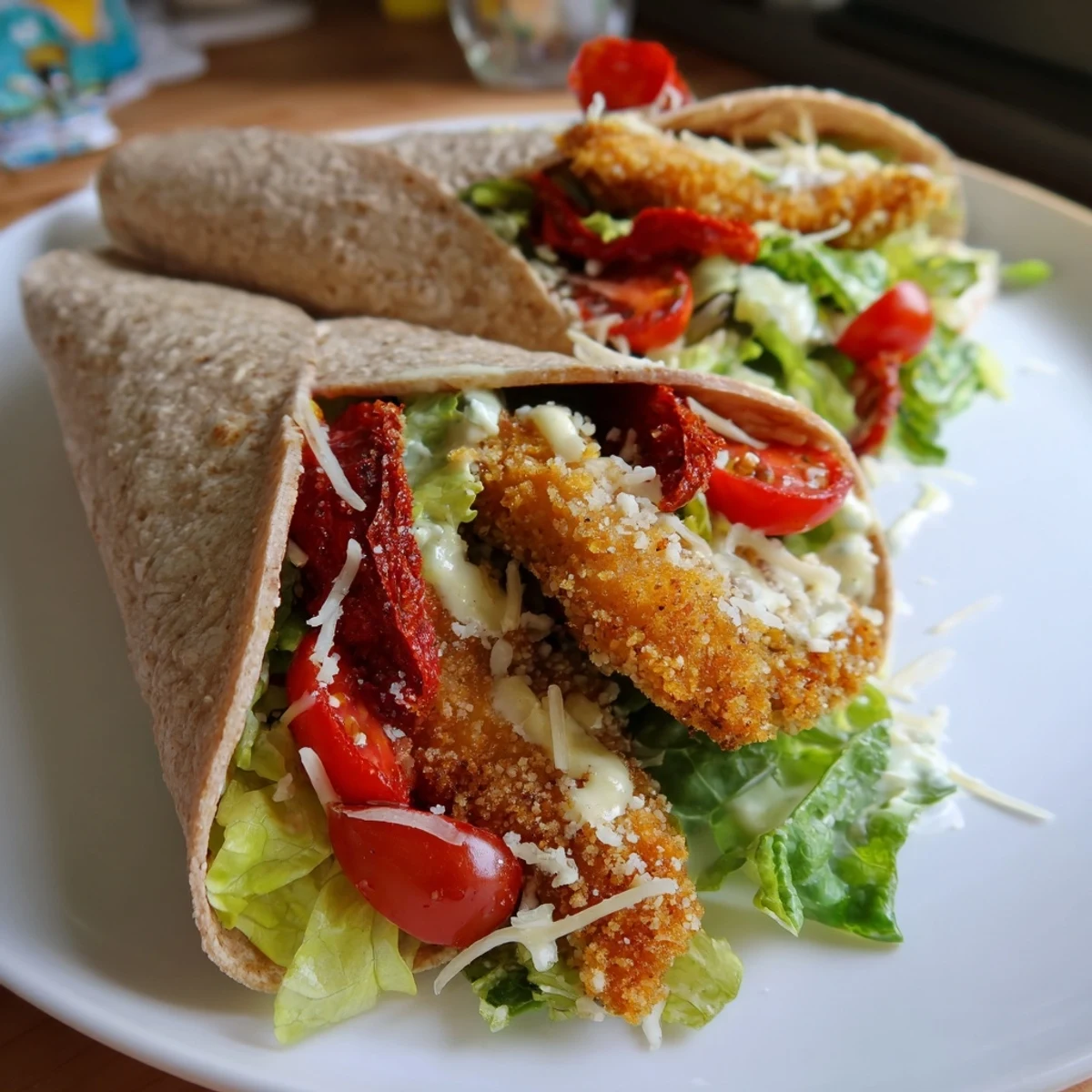 Crispy Santa Hat Chicken Wrap