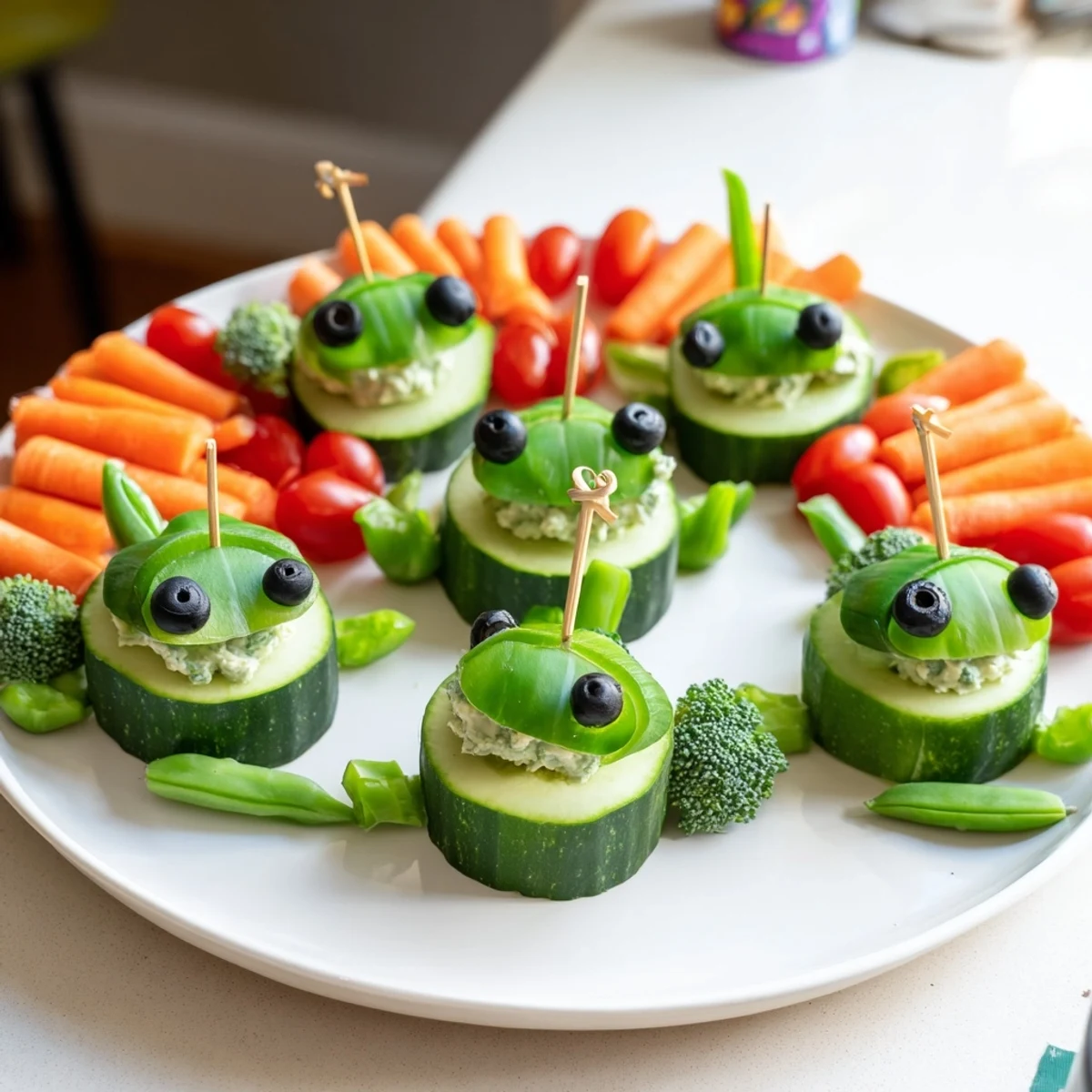 Fresh, crisp Slow & Savory Turtle Crudités with a creamy herb dip, ready to be enjoyed by all ages.