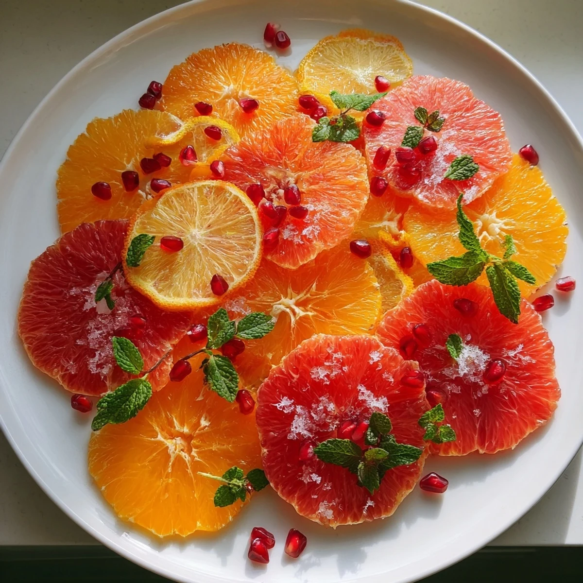 This stunning Fruit Board: Citrus Slice Garland Platter features vivid colors and tastes of sweet, tart citrus.