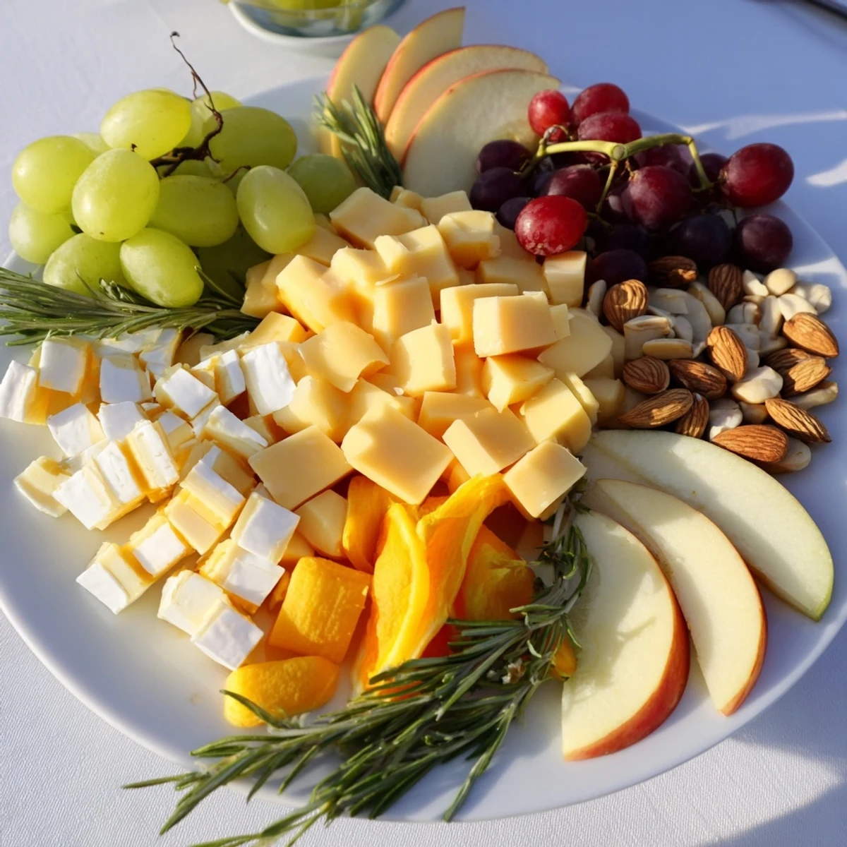 A beautifully arranged Book Club Pairing Platter with rosemary accents, perfect for easy entertaining.