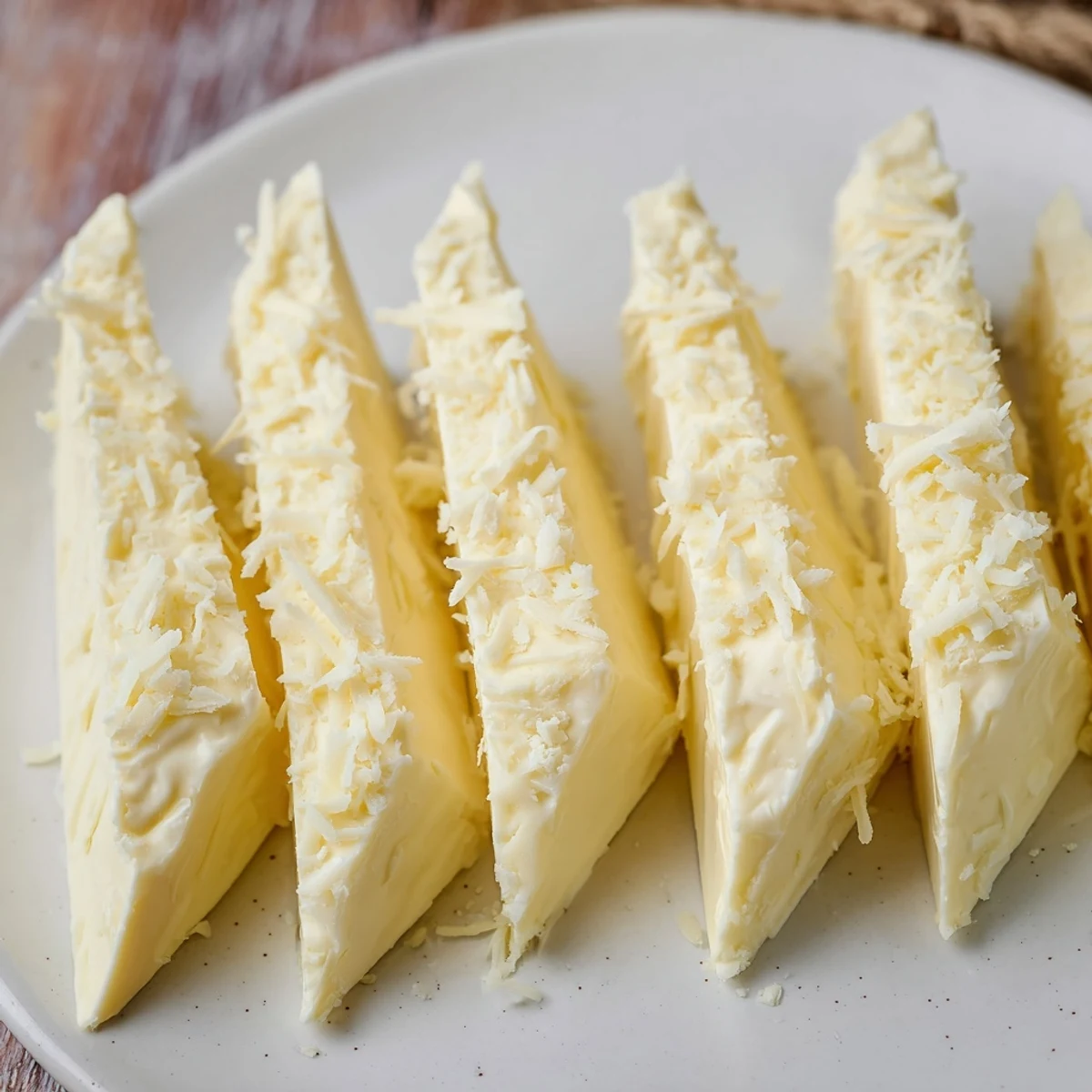 A close-up of Snowcapped Range, highlighting the creamy Brie and Parmesan dusted appetizer.