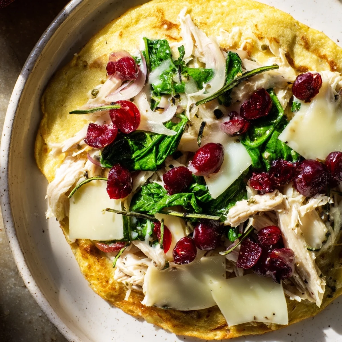 Golden-brown Chicken and Brie Holiday Wrap, perfect for a quick, comforting lunch or dinner.