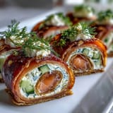 Smoked Salmon Cucumber Pinwheels