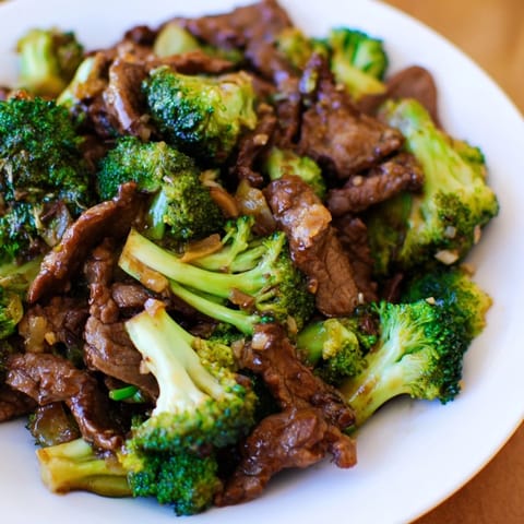 Vibrant Easy Beef and Broccoli Stir-Fry with tender beef and crunchy broccoli bites.  