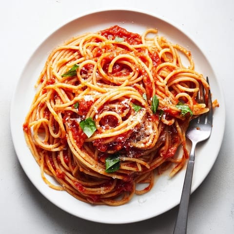 Spaghetti with Homemade Marinara