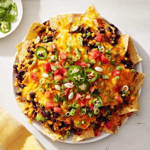 Sheet Pan Nachos Beans Veggies
