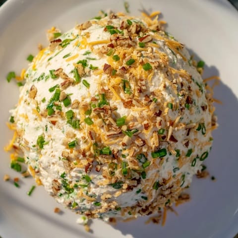 This creamy Classic Cheese Ball with Ranch Seasoning is ready to serve with crackers or veggies.