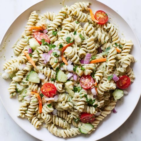 Vegan Hemp Seed Pasta Salad