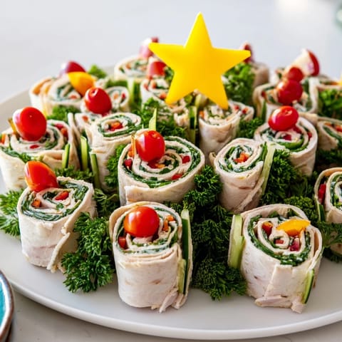 Smoked Turkey Pinwheels Tree