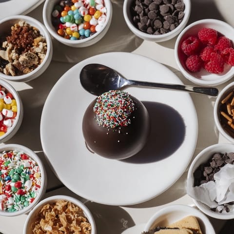 Hot Cocoa Bomb Topping Bar