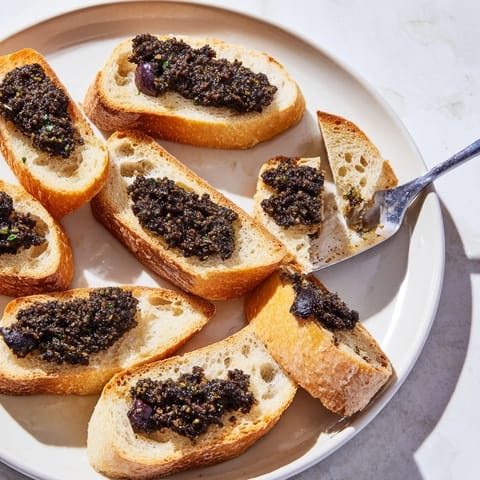 Black Olive Tapenade Crostini