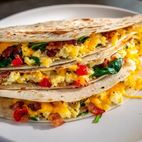 Breakfast Folded Tortilla Hack