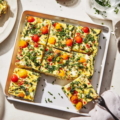 High-Protein Sheet Pan Eggs With Cottage Cheese