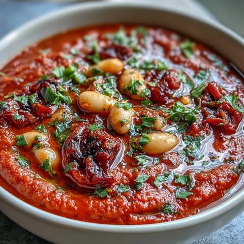 Roasted Red Pepper White Bean