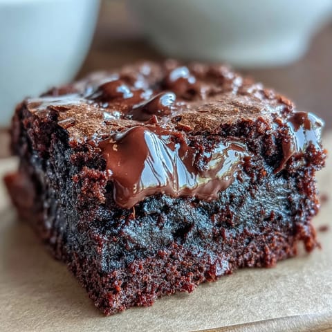 Rich chocolate brownies enhanced with tangy sourdough discard and a luscious peanut butter swirl.  