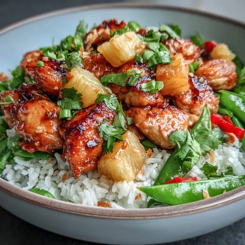 Coconut Pineapple Chicken Rice