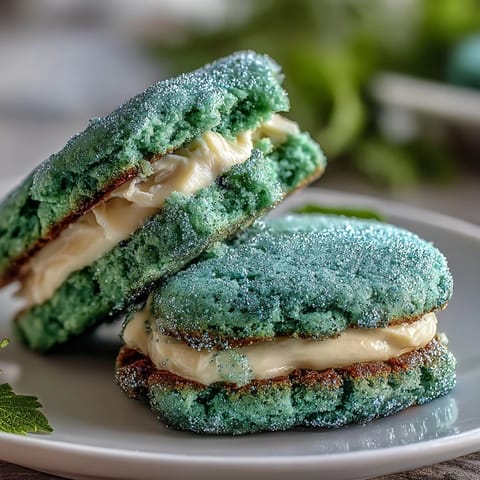 Sparkly St Patricks Green Cookies