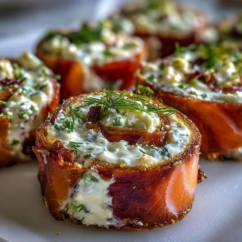 Elegant smoked salmon pinwheels with creamy dill cheese and crisp cucumber slices, rolled in soft flour tortillas for a perfect party appetizer.