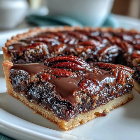 Kentucky Derby Chocolate Pecan Tart