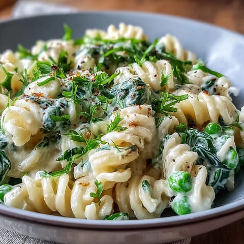 Lemon Ricotta Pasta with spinach, a quick, zesty weeknight meal.