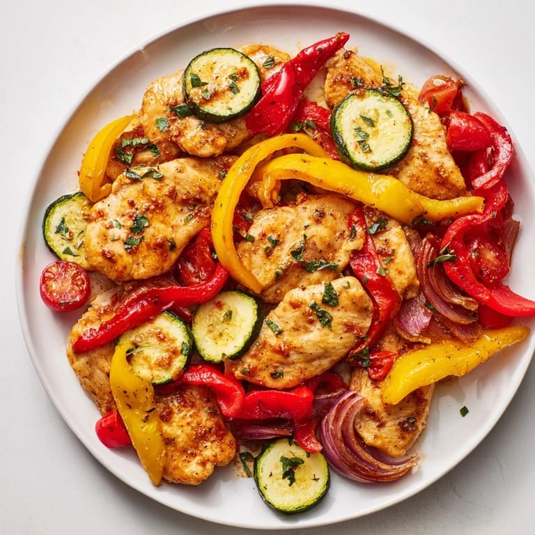 Hearty Sheet Pan Lemon Oregano Chicken Cutlets: Tender chicken with roasted vegetables, perfect for a quick weeknight meal.