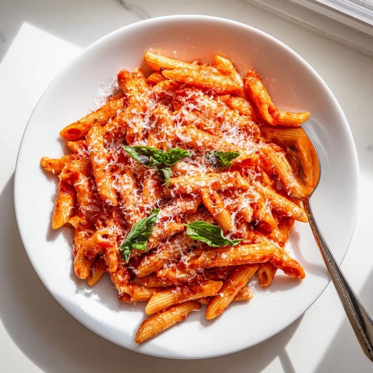 Homemade Microwave Bowl Pasta, a quick meal cooked in minutes, served in a warm, inviting bowl.