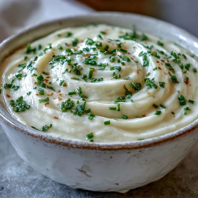 Silky Creamy Celery Root Bisque with a velvety texture, paired beside crusty bread on a rustic wooden table.