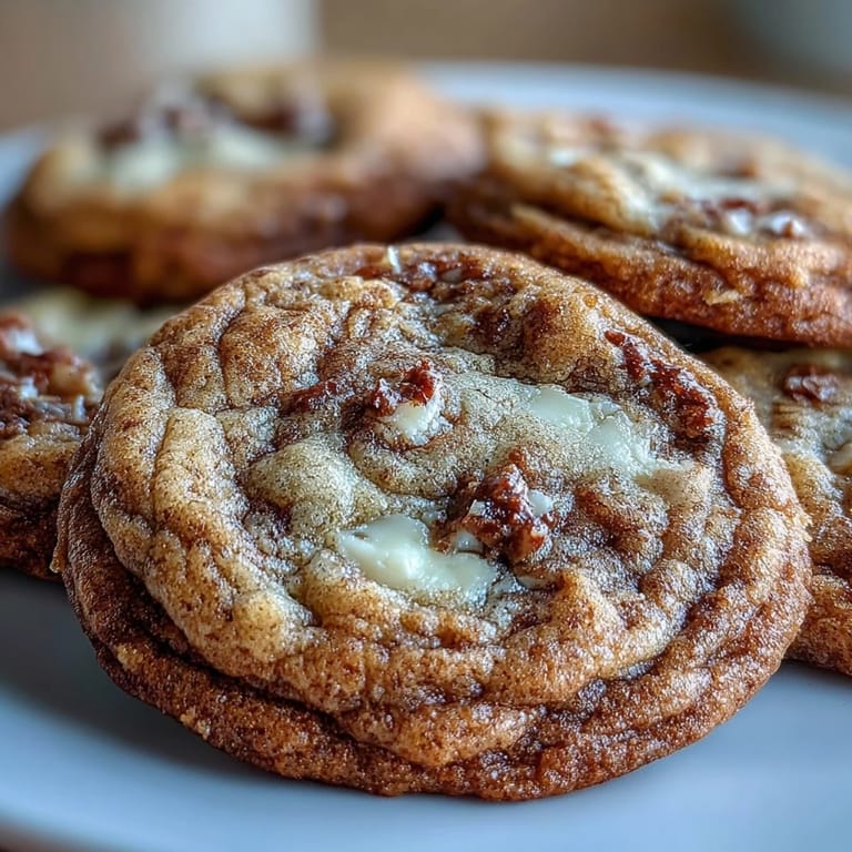 Golden brown butter hojicha Earl Grey cookies with crispy edges and soft centers, ready to enjoy.