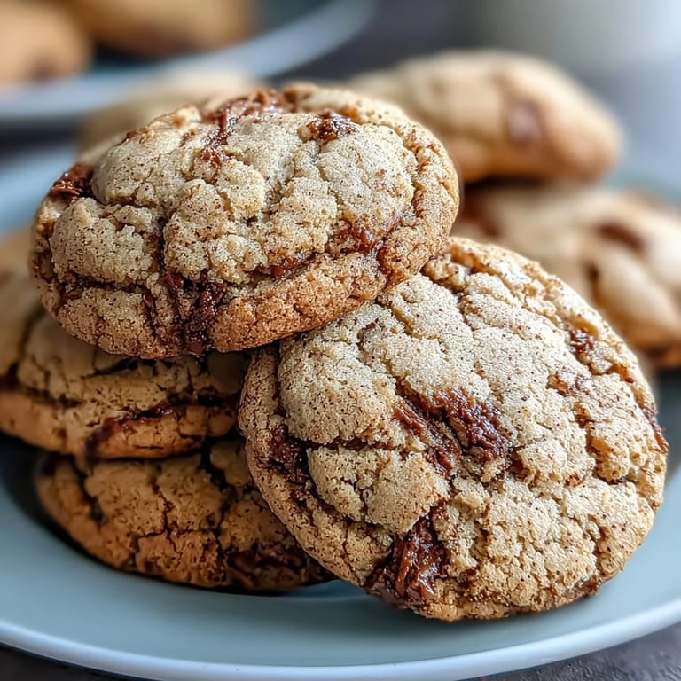 Soft, buttery hojicha cookies dusted with powdered sugar, offering a unique roasted green tea flavor.