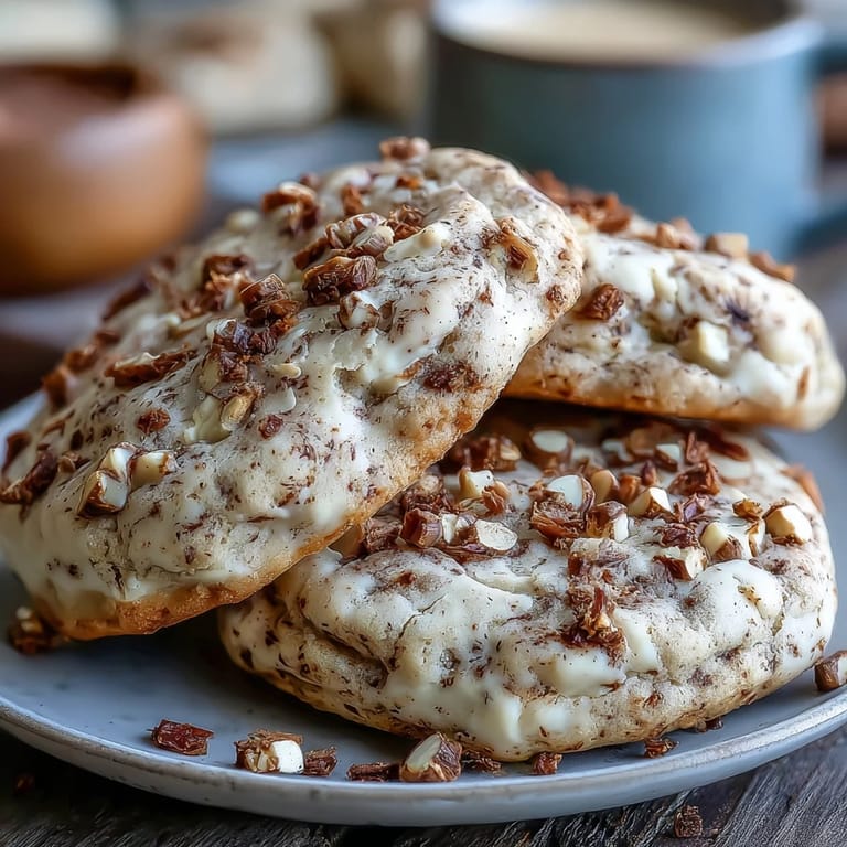 Soft, chewy cookies bursting with roasted green tea aroma and creamy white chocolate chunks.  