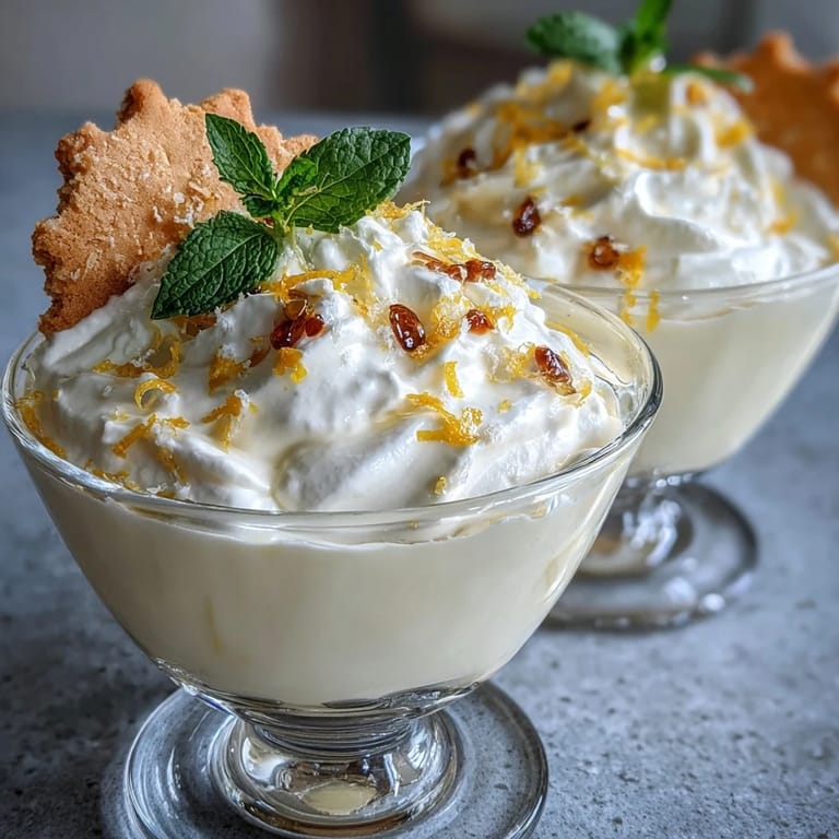 Elegant individual lemon mousse cups with lemon zest curls, paired with crisp shortbread for a classic spring treat.  