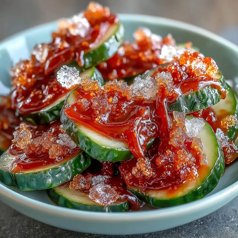 Layers of crunchy pickle, fruit roll-up, and Mexican chamoy goodness in a cup.