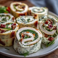 Colorful turkey and cheese pinwheel sandwiches with veggies, perfect for kids' lunchboxes and party trays.