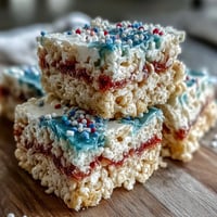4th july patriotic rice krispies