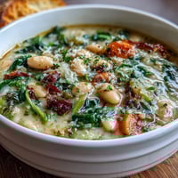 Tuscan White Bean Spinach Soup